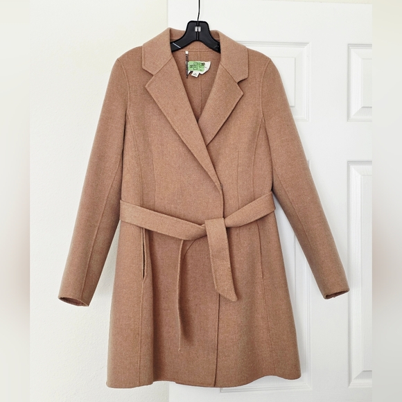 Banana Republic Belted Wool Coat With Pockets, XS - Picture 3 of 16